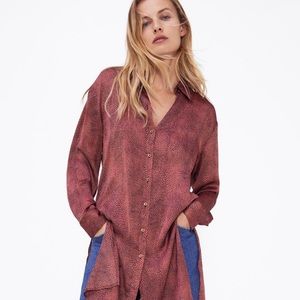 Zara long sleeve  blouse dress